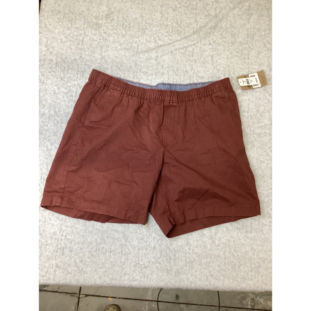 LL Bean Lakewashed Stretch Khaki Shorts Mens‎ XXL Light Hickory 8in 516101 NWT